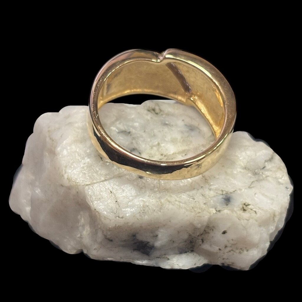 Gold Quartz Ring RLBS1097DQ - 7.5