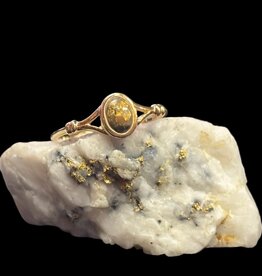Gold Quartz Ring RL725Q - 7