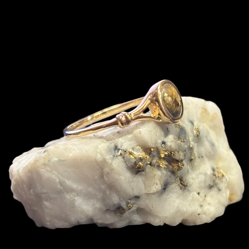 Gold Quartz Ring RL725Q - 7