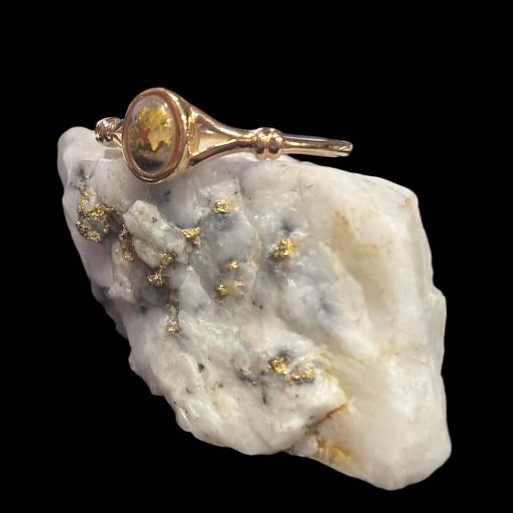 Gold Quartz Ring RL725Q - 7
