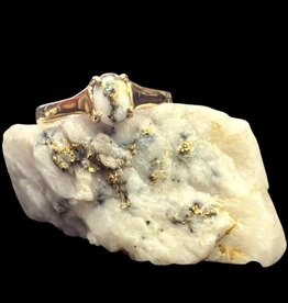 Gold Quartz Ring RLDL19Q7*5 - 6.75