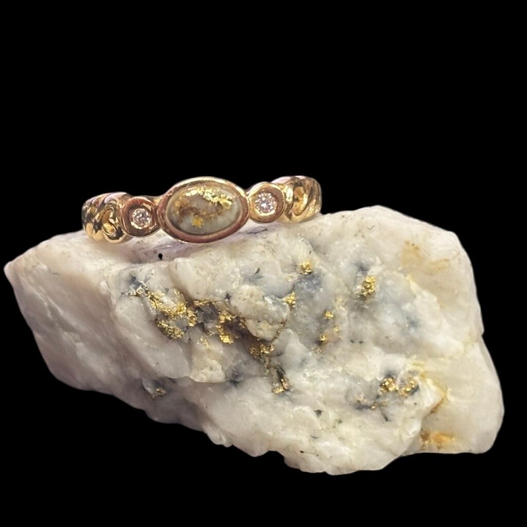 Gold Quartz Ring RL691D5Q - 6.25
