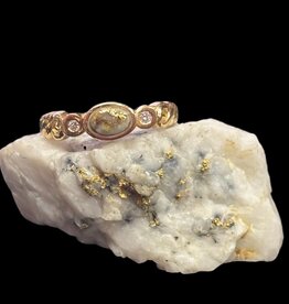 Gold Quartz Ring RL691D5Q - 6.25