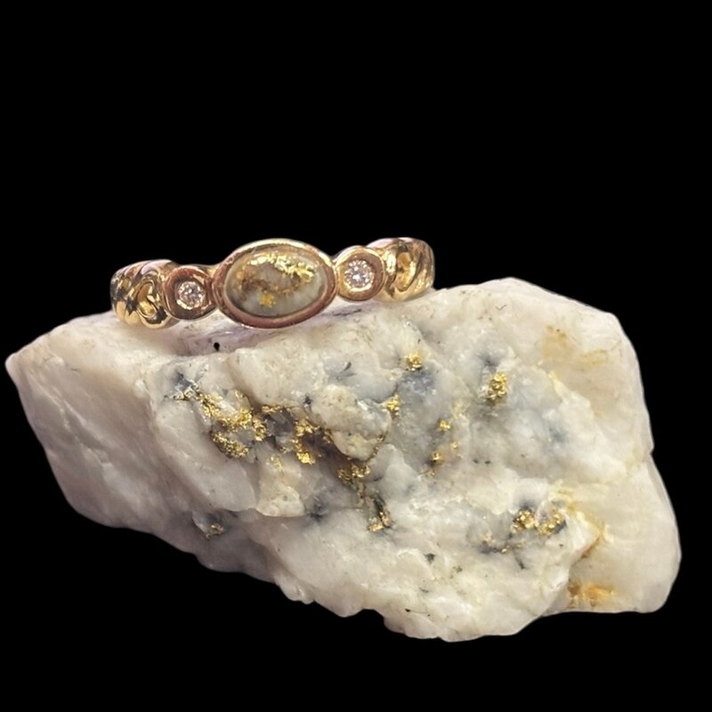 Gold Quartz Ring RL691D5Q - 6.25