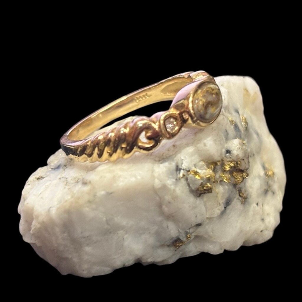 Gold Quartz Ring RL691D5Q - 6.25