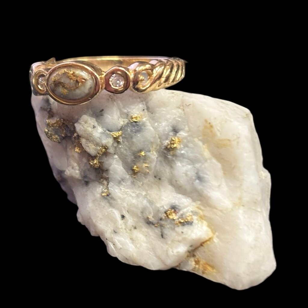 Gold Quartz Ring RL691D5Q - 6.25