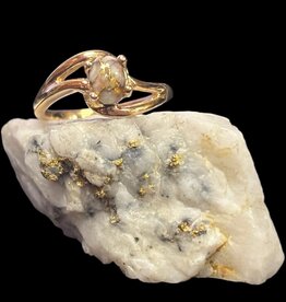 Gold Quartz Ring RL696Q - 6