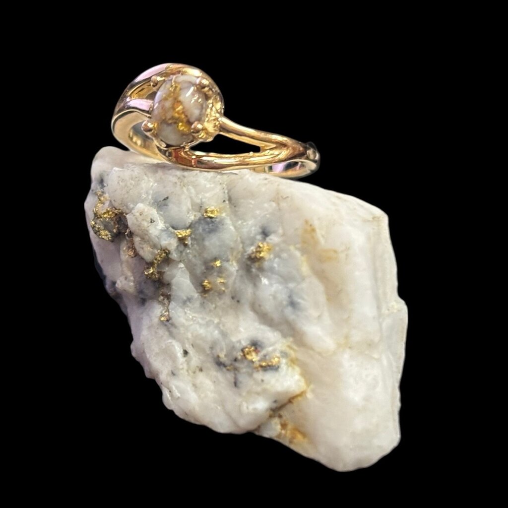 Gold Quartz Ring RL696Q - 6