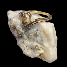 Gold Quartz Ring RLJ30Q - 7.5