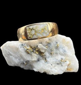 Gold Quartz Ring RM1062Q - 9.75