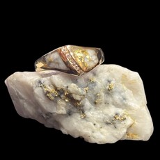 Gold Quartz Ring RL1064DQ - 7