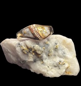 Gold Quartz Ring RL1064DQ - 7