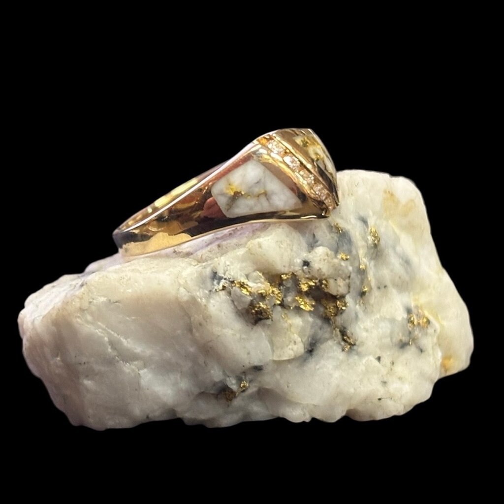 Gold Quartz Ring RL1064DQ - 7