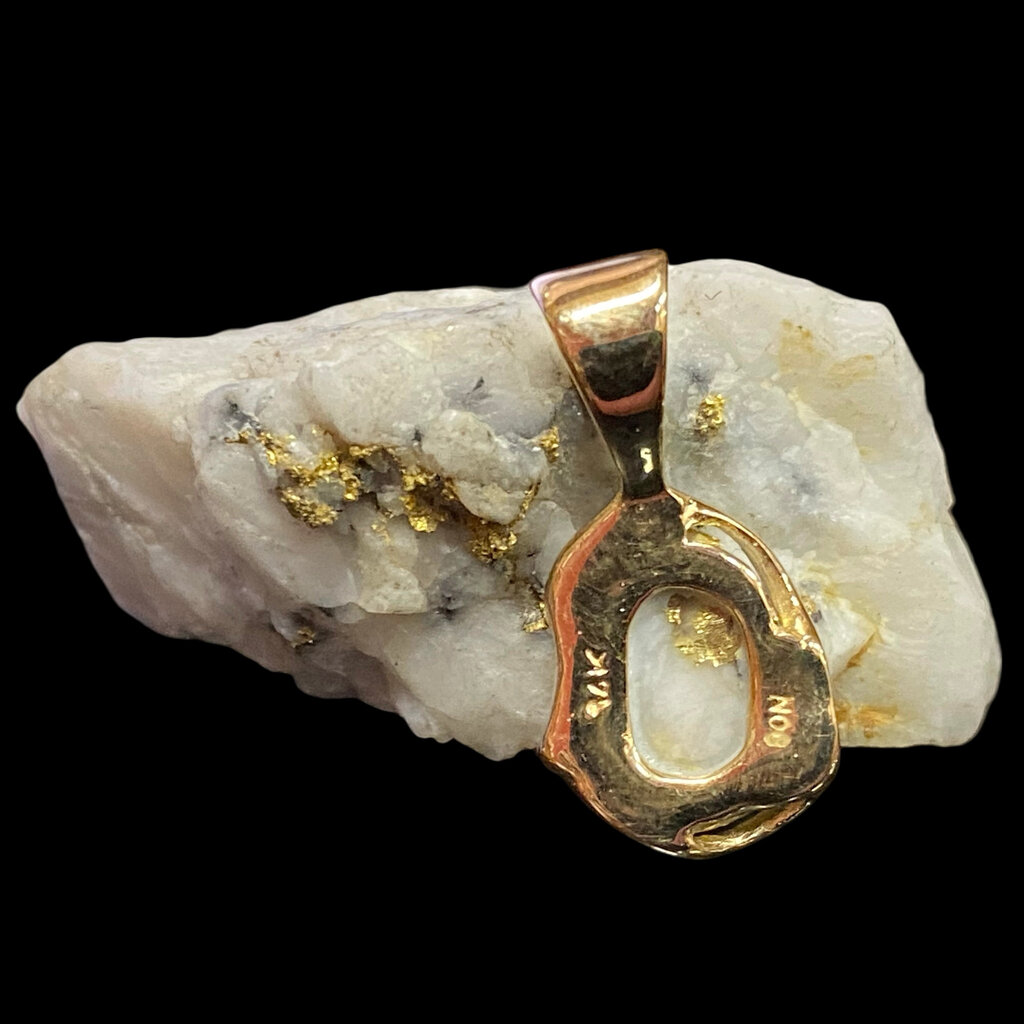 Gold Quartz Pendant PRL232Q