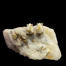 Gold Quartz Earrings E7*5Q