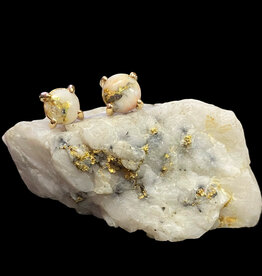 Gold Quartz Earrings E6MMQ