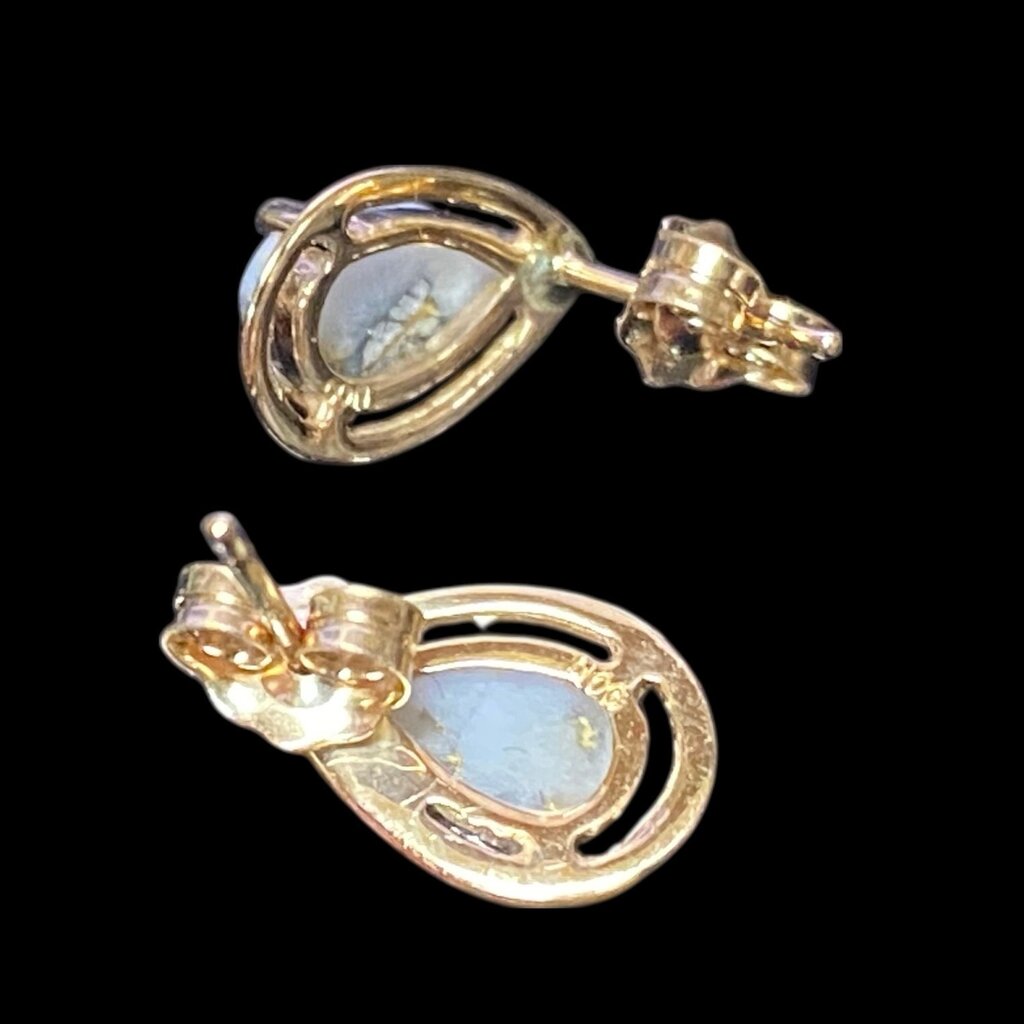 Gold Quartz Earrings EN442Q