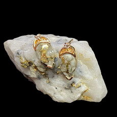 Gold Quartz Ears EN1121DQ