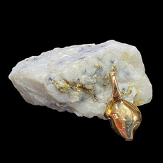 Gold Quartz Pendant PN390LQX