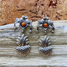 Spiny Oyster & Silver Lovebirds w/ Hearts