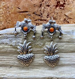 Spiny Oyster & Silver Lovebirds w/ Hearts