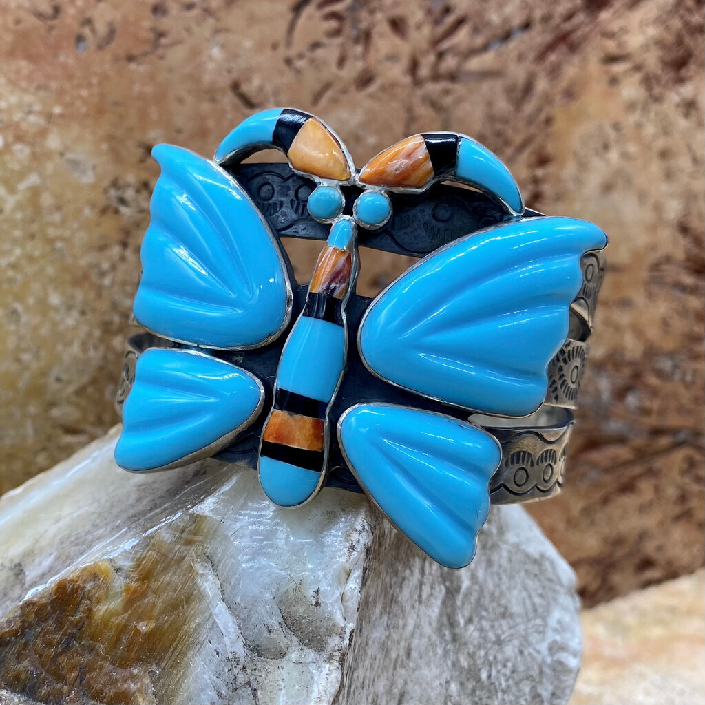 Turquoise Butterfly Cuff Bracelet