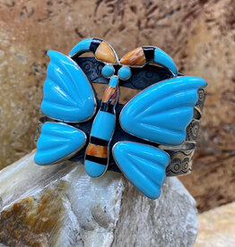 Turquoise Butterfly Cuff Bracelet
