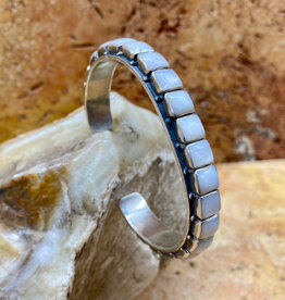 21-stone Moonstone Cuff Bracelet