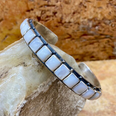 21-stone Moonstone Cuff Bracelet
