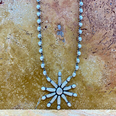 30" Pearl Variety Stone Necklace