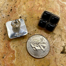 4-stone Onyx Square Post Earrings