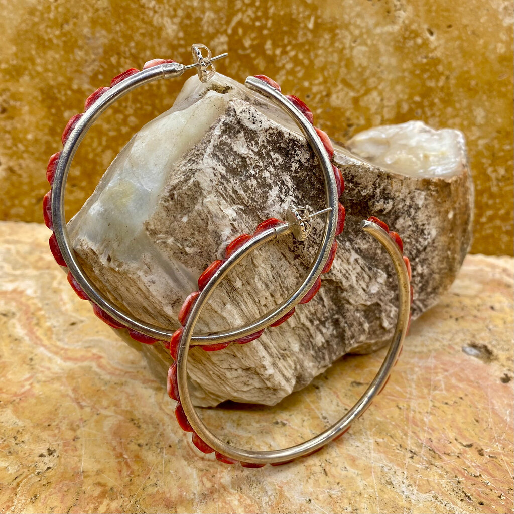 XL Red Spiny Oyster Hoops 2.75"