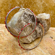 XL Red Spiny Oyster Hoops 2.75"