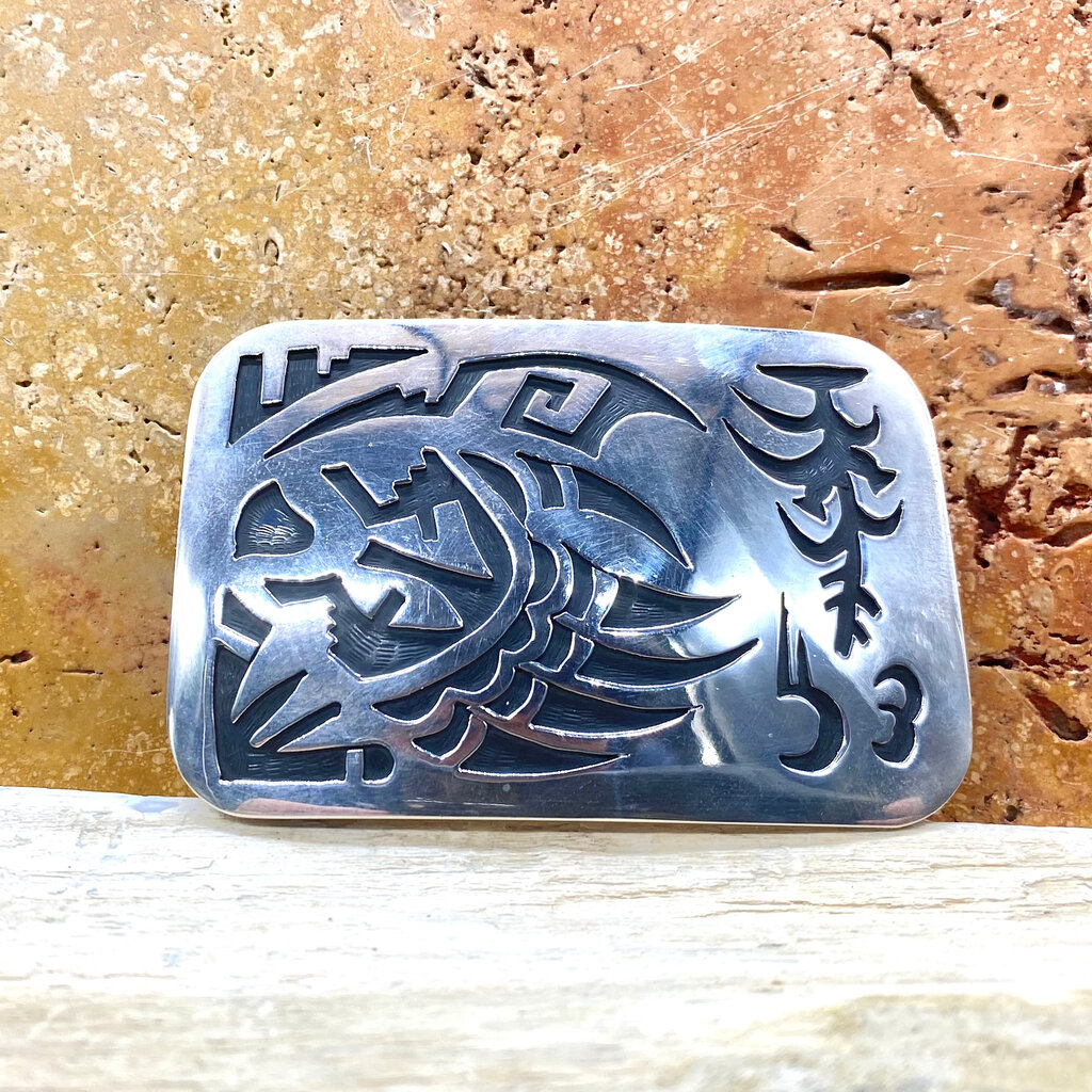 Winfield Trading Inc Hopi Overlay Bear Claw Buckle