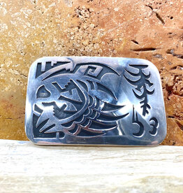Winfield Trading Inc Hopi Overlay Bear Claw Buckle