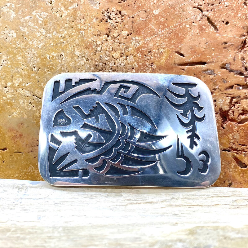 Winfield Trading Inc Hopi Overlay Bear Claw Buckle