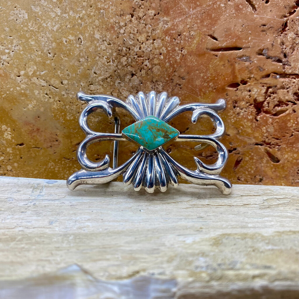 Rio Grande Wholesale Sandcast Turquoise Belt Buckle