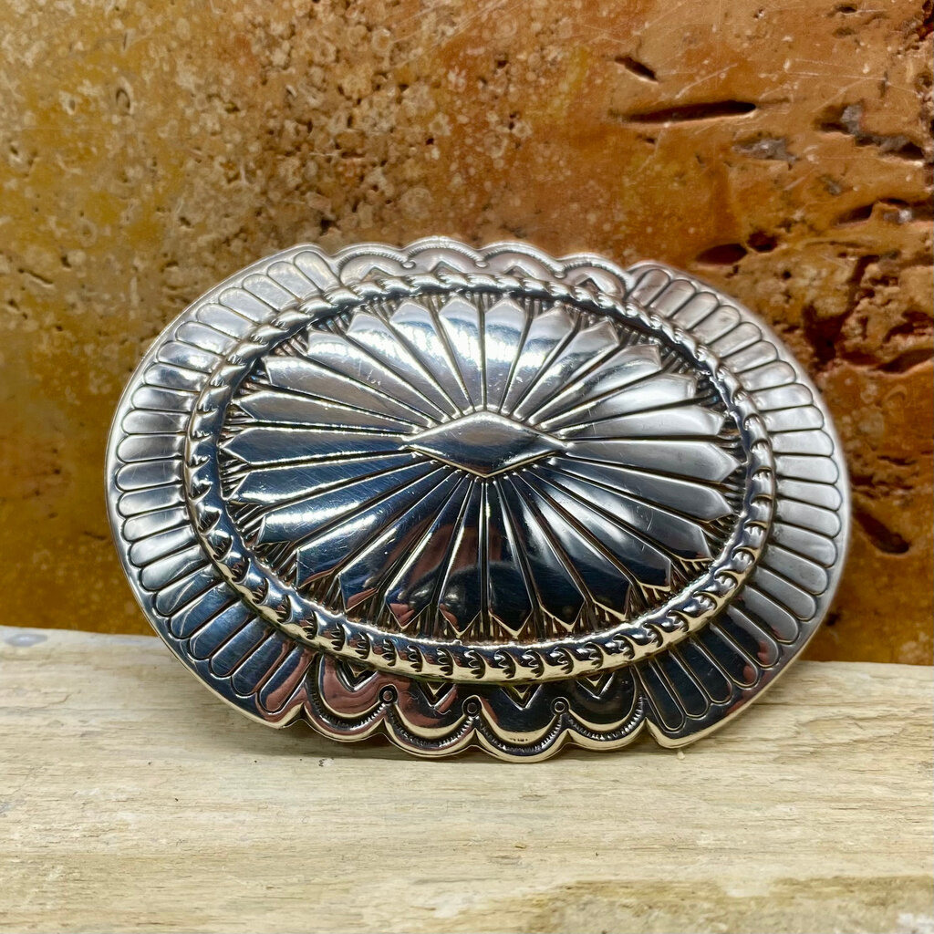 Winfield Trading Inc Silver Concho Belt Buckle