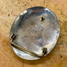 Kingman Turquoise Bear Paw Belt Buckle