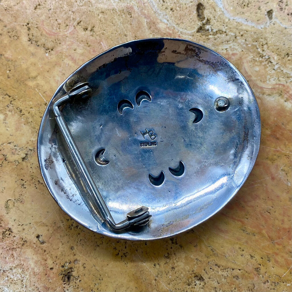 Winfield Trading Inc Silver & Turquoise Belt Buckle by J. Jim