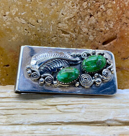 Winfield Trading Inc 2-stone Sonoran Turquoise Money Clip