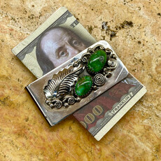 Winfield Trading Inc 2-stone Sonoran Turquoise Money Clip