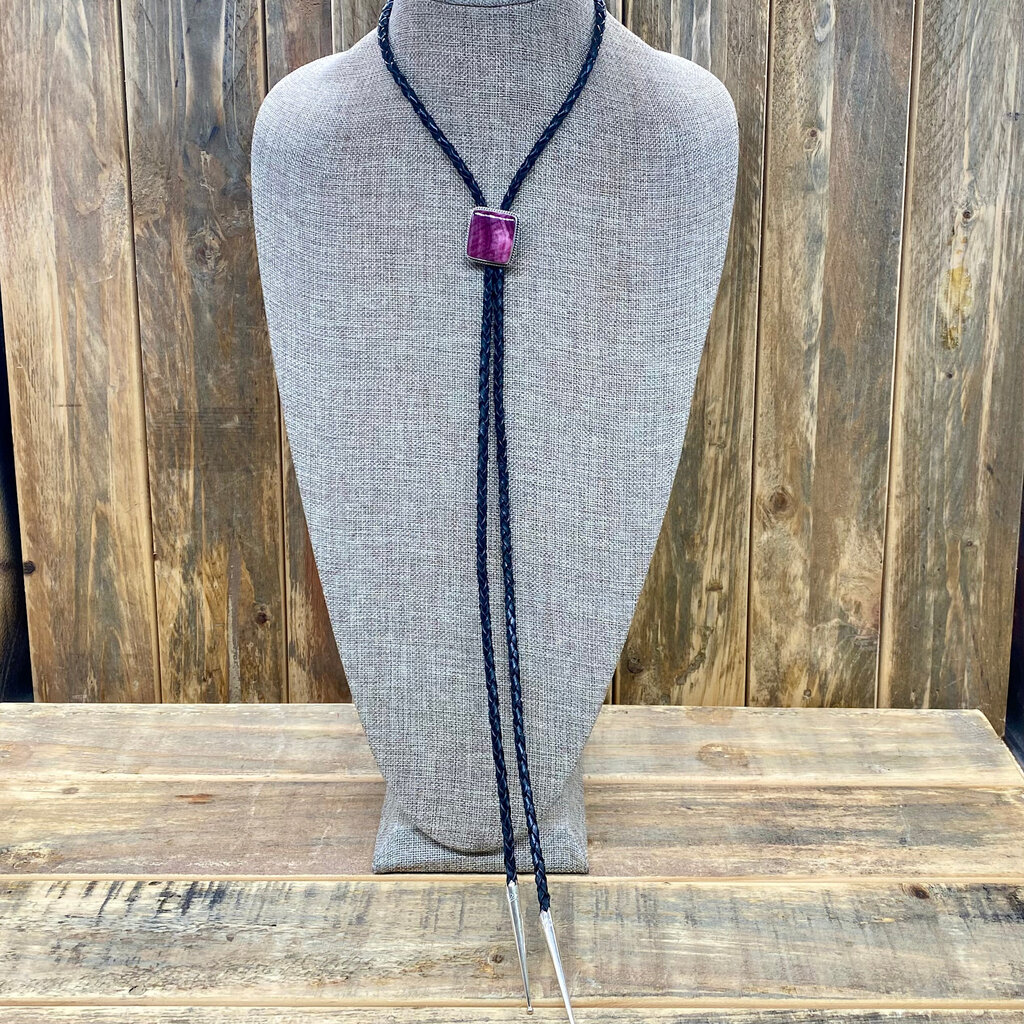 SILVER NUGGET Spiny Oyster Shell Bolo