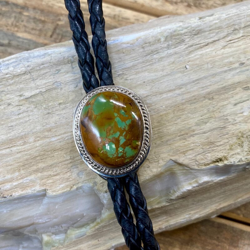 SILVER NUGGET Royston (Boulder) Turquoise Bolo