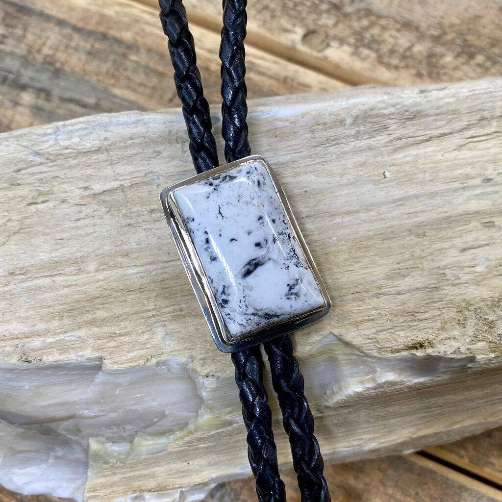 SILVER NUGGET White Buffalo Bolo