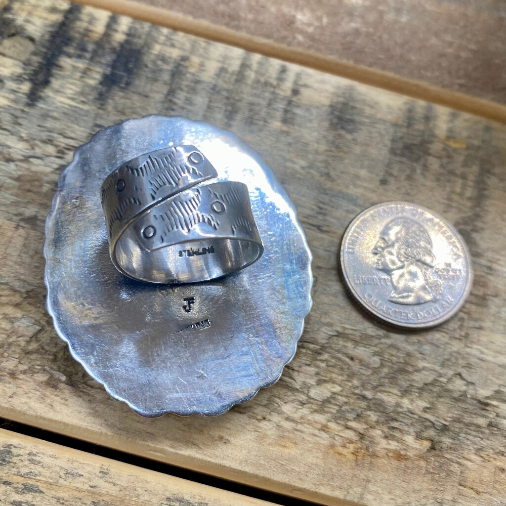 Abalone & Pearl Adjustable Ring