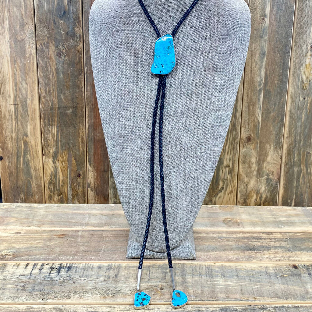 3 Stone Turquoise Bolo Tie