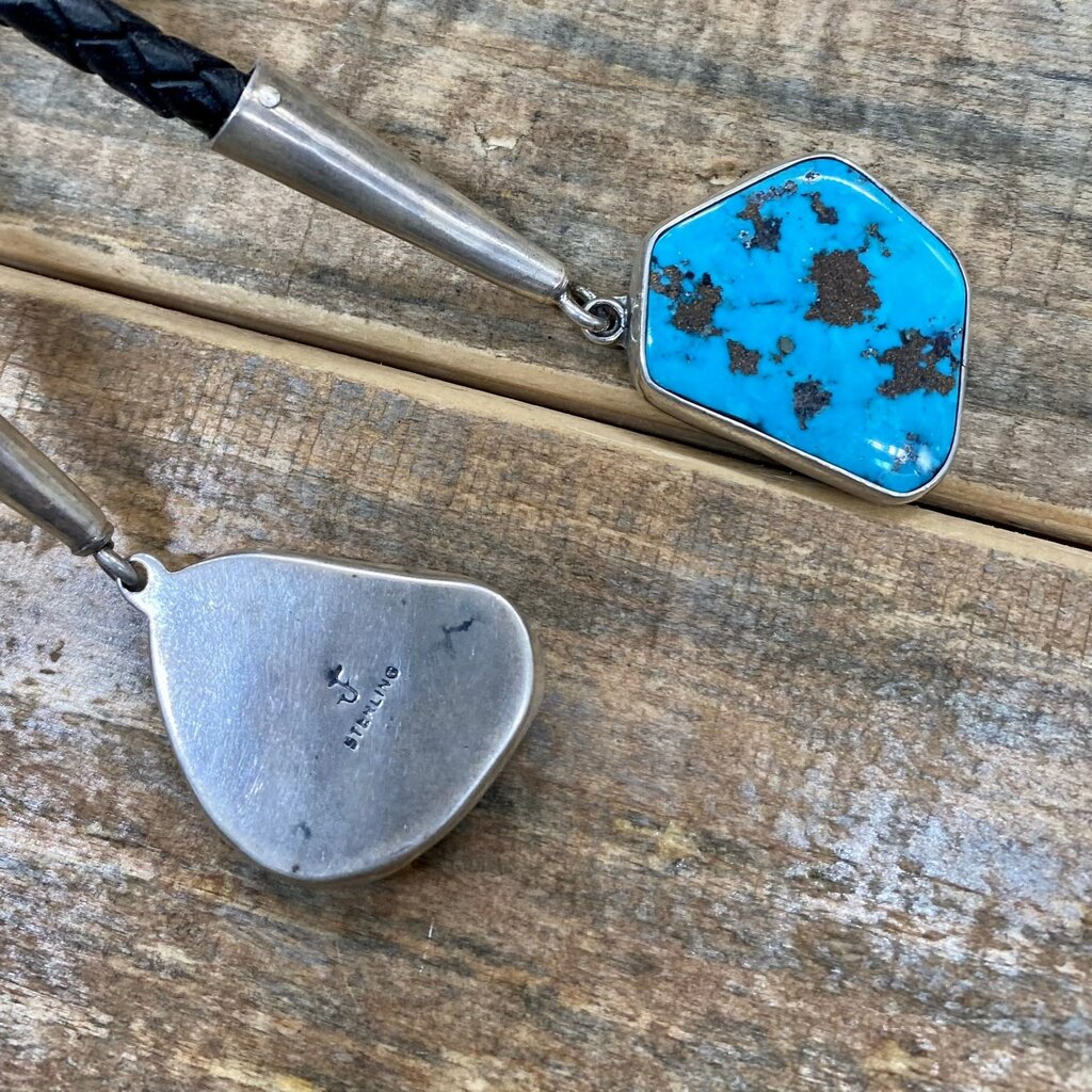 3 Stone Turquoise Bolo Tie