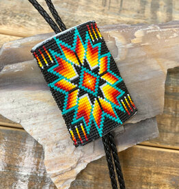 Beaded bolo tie