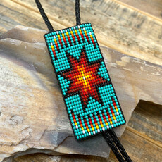 Beaded bolo tie